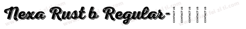 Nexa Rust b Regular字体转换